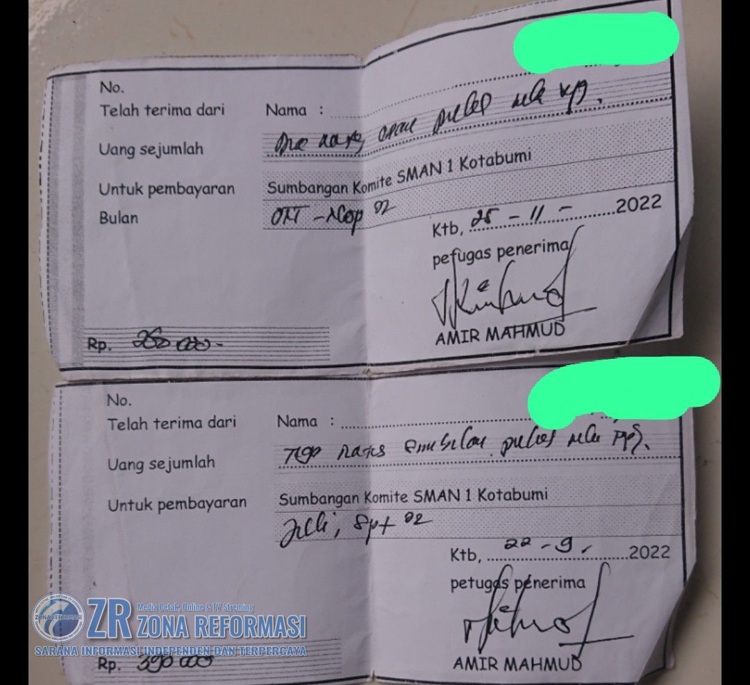 Bukti pembayaran